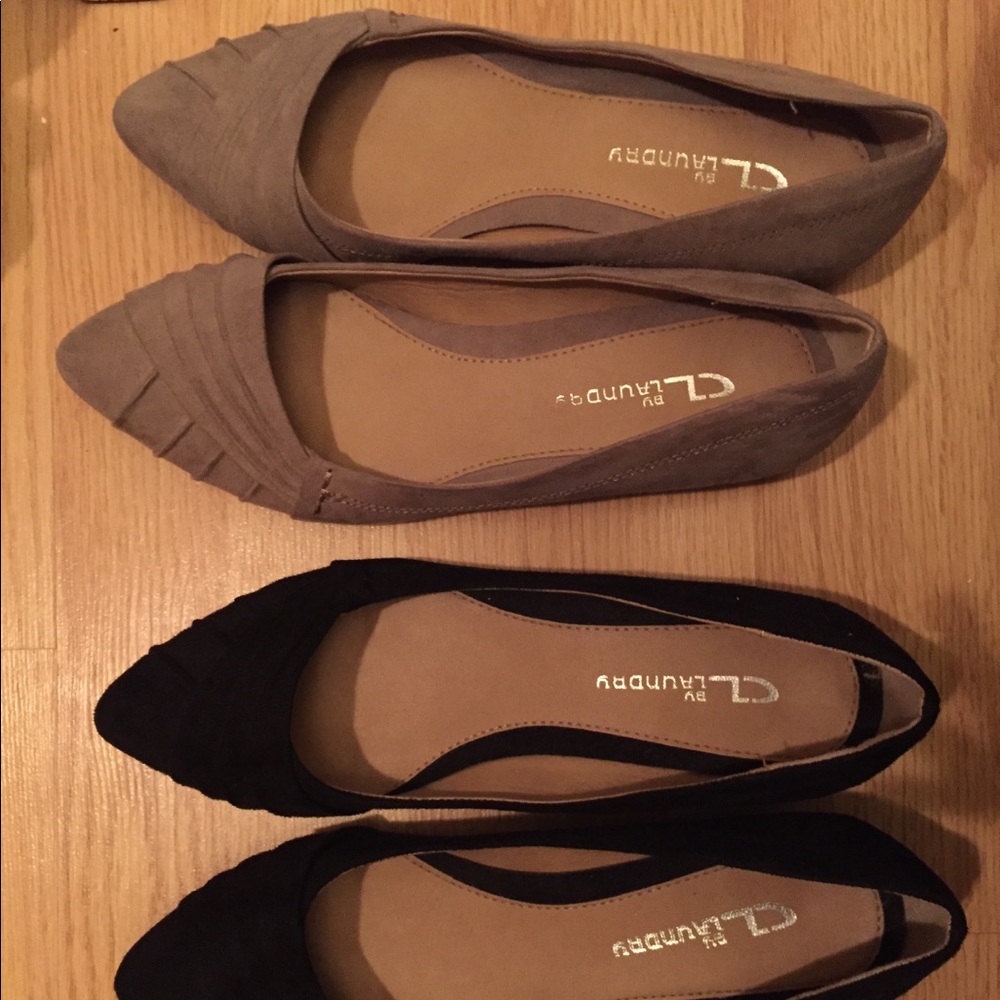 Flats, both $30 rarely worn. Mint condition